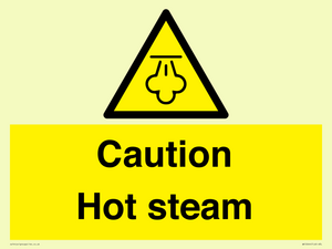 Caution Hot steam
